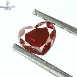 0.25 CT、ハート ダイヤモンド、ピンク色、VS1 クラリティ