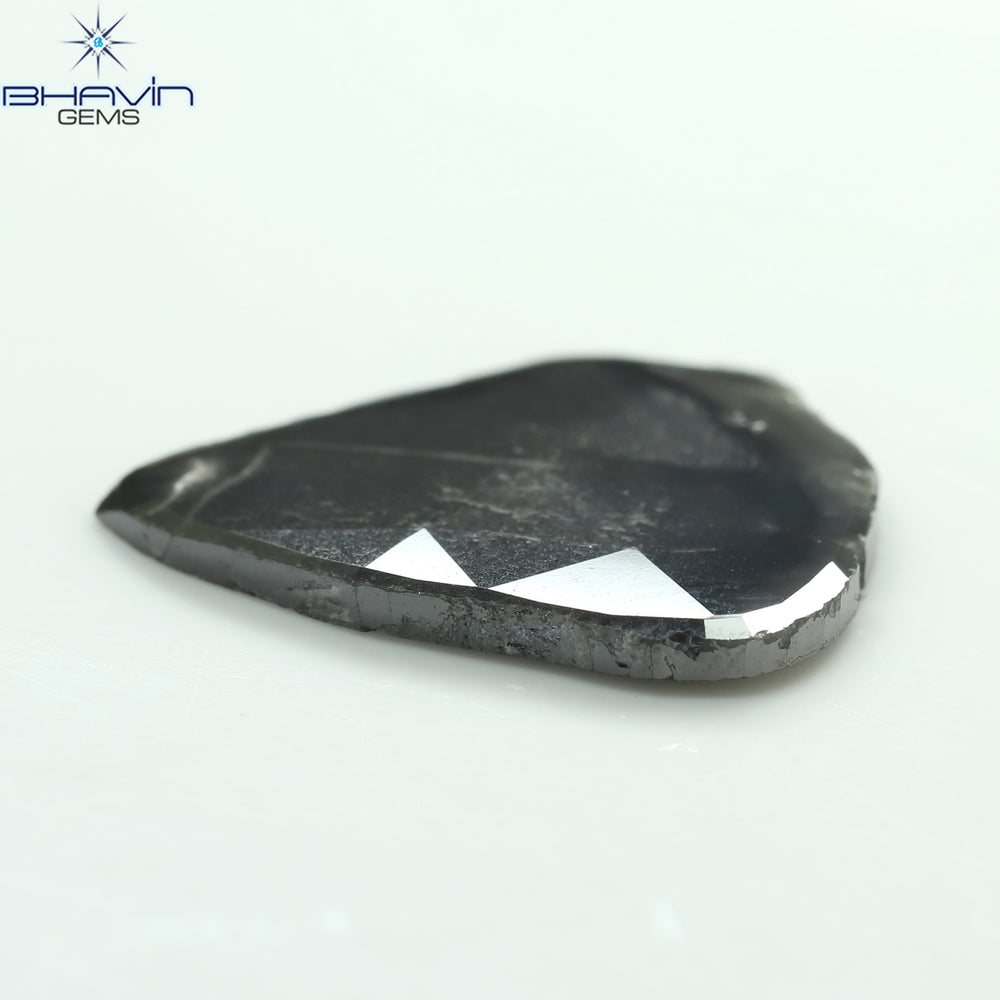 8.58 CT ペア スライス シェイプ ナチュラル ダイヤモンド グレー カラー I3 クラリティ (22.00 MM)