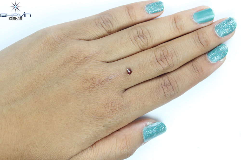 0.25 CT、ハート ダイヤモンド、ピンク色、VS1 クラリティ