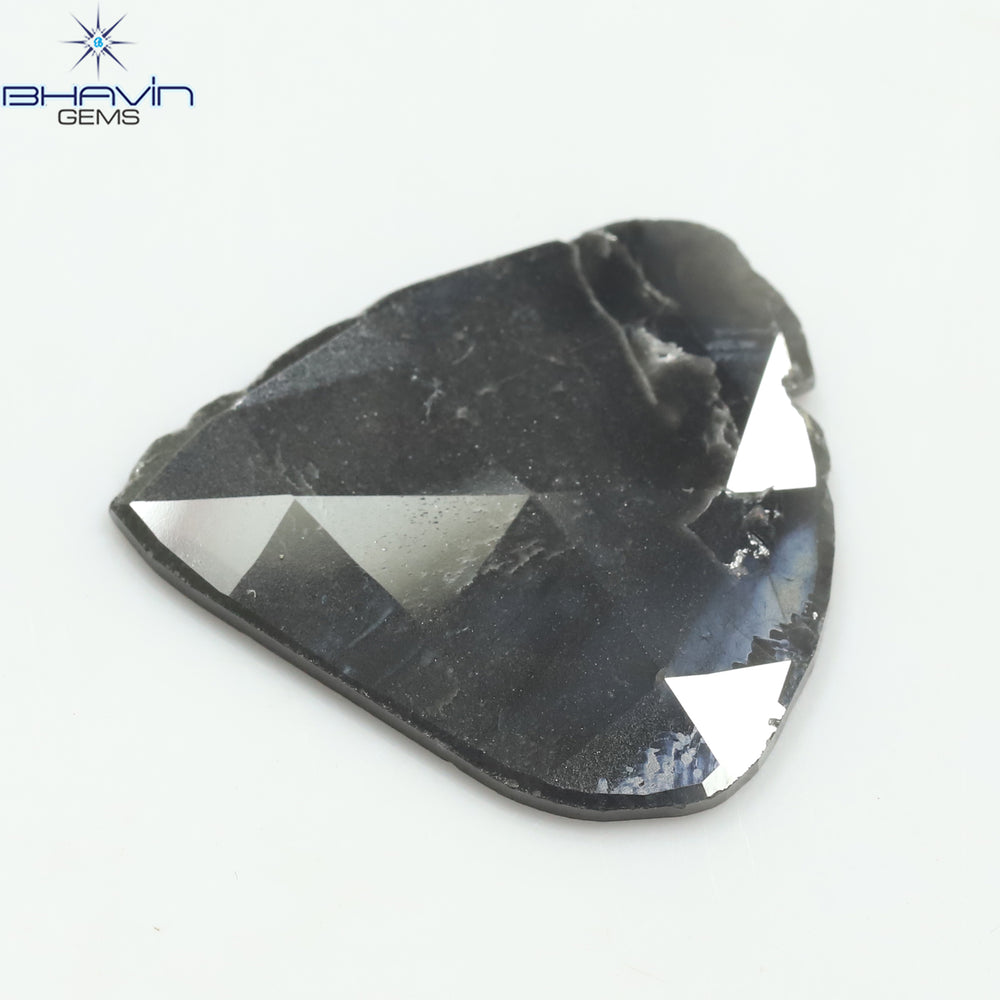 7.28 CT Pear Slice Shape Natural Diamond Gray Color I3 Clarity (22.00 MM)