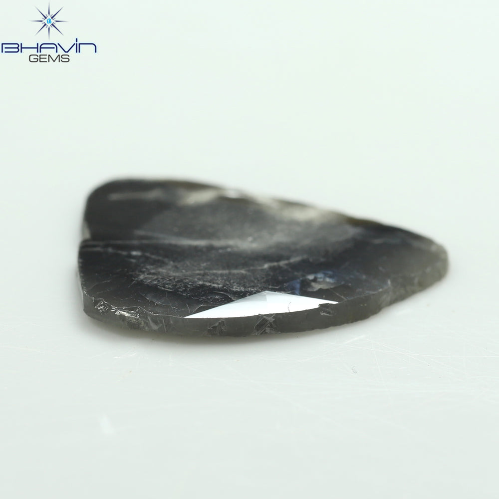 4.93 CT Slice Shape Natural Diamond Gray Color I3 Clarity (20.00 MM)