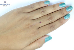 0.09 CT, Oval Diamond, Vivid Pink Color, VS1 Clarity