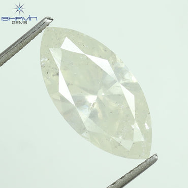 1.96 CT ,Marquise Shape Natural White Color, I3 Clarity (13.50 MM)