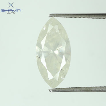 1.96 CT ,Marquise Shape Natural White Color, I3 Clarity (13.50 MM)