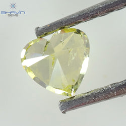 0.22 CT Heart  Diamond,  Vivid Yellow  Color, Clarity SI2