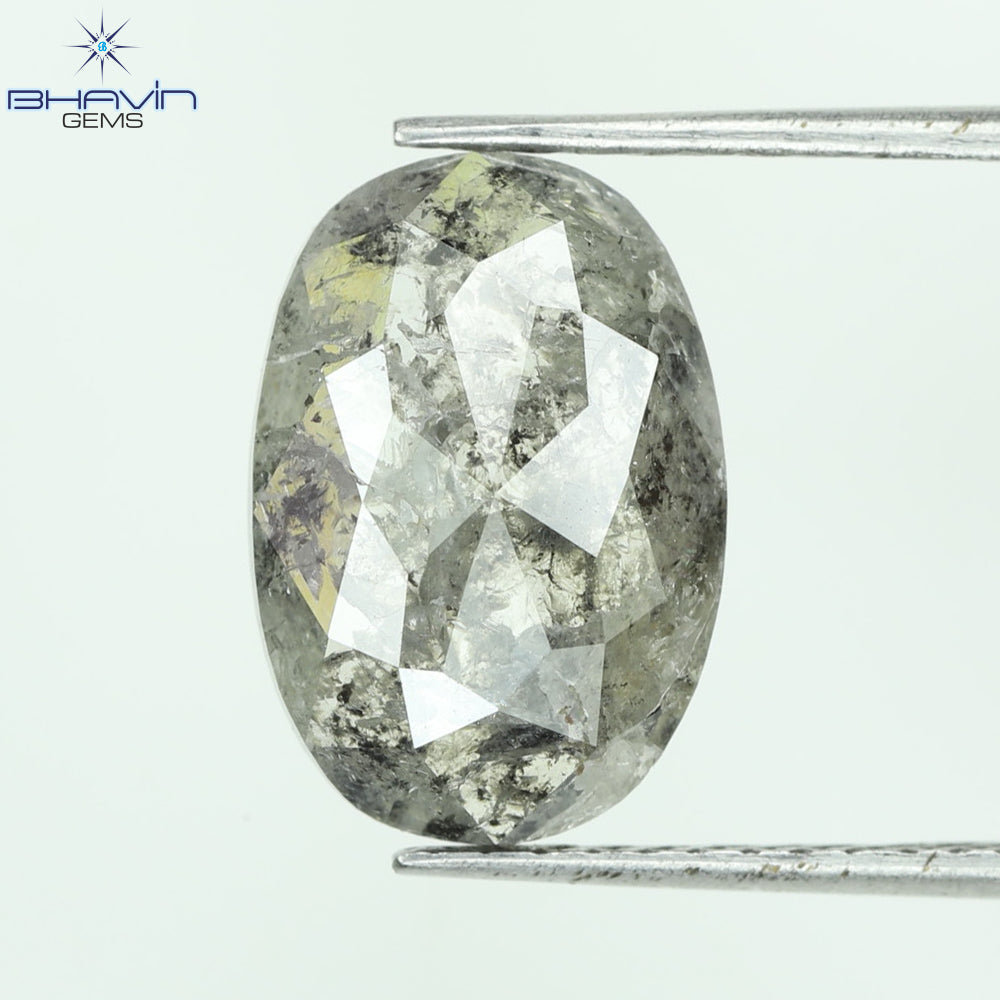 2.53 CT、0val シェイプ ナチュラル ルース ダイヤモンド、ブラック