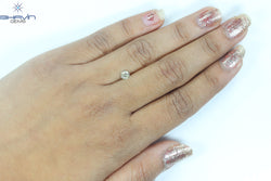 0.40 CT, Round Shape Natural Diamond ,White (M) , I2 Clarity (4.45 MM )