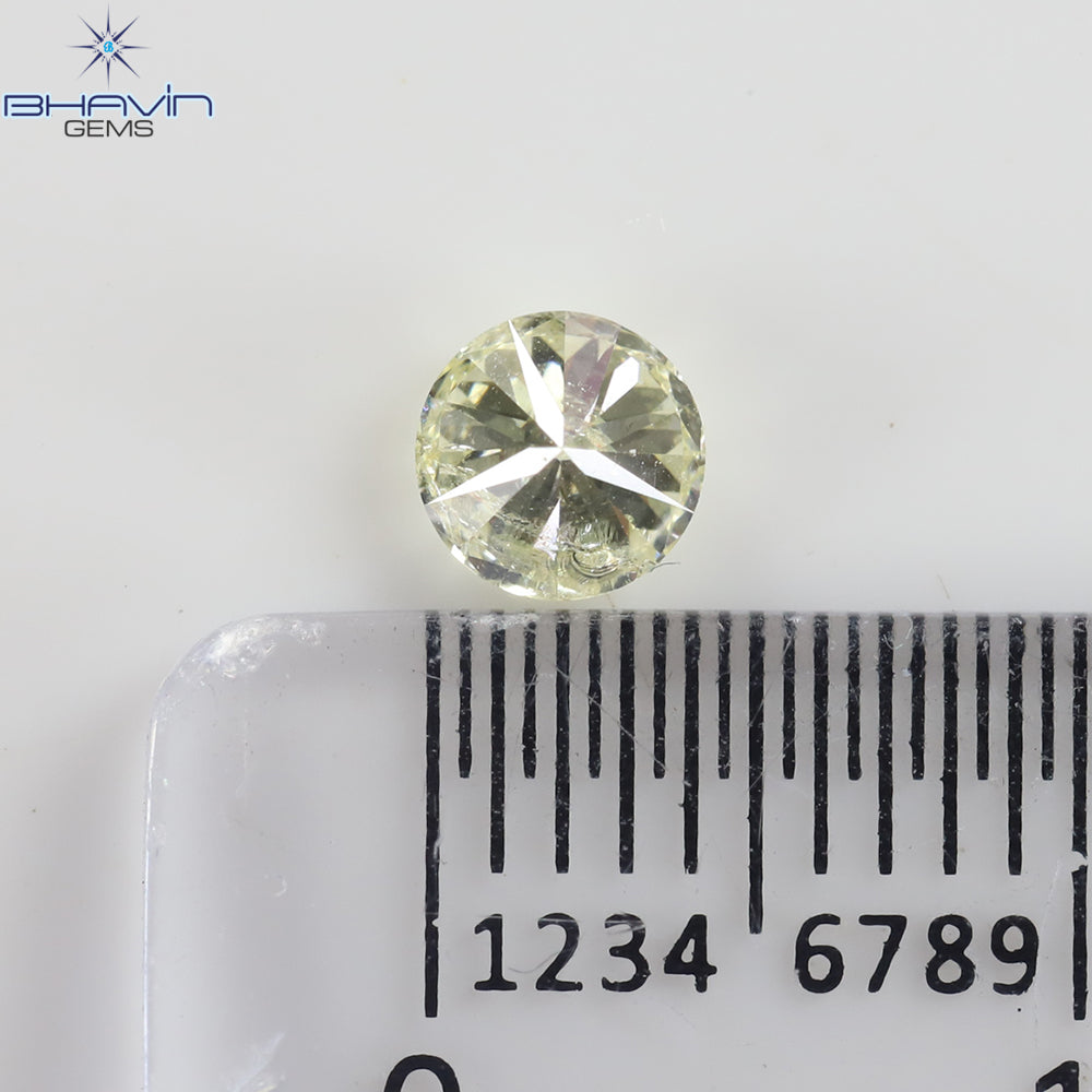 0.40 CT, Round Shape Natural Diamond ,White (M) , I2 Clarity (4.45 MM )