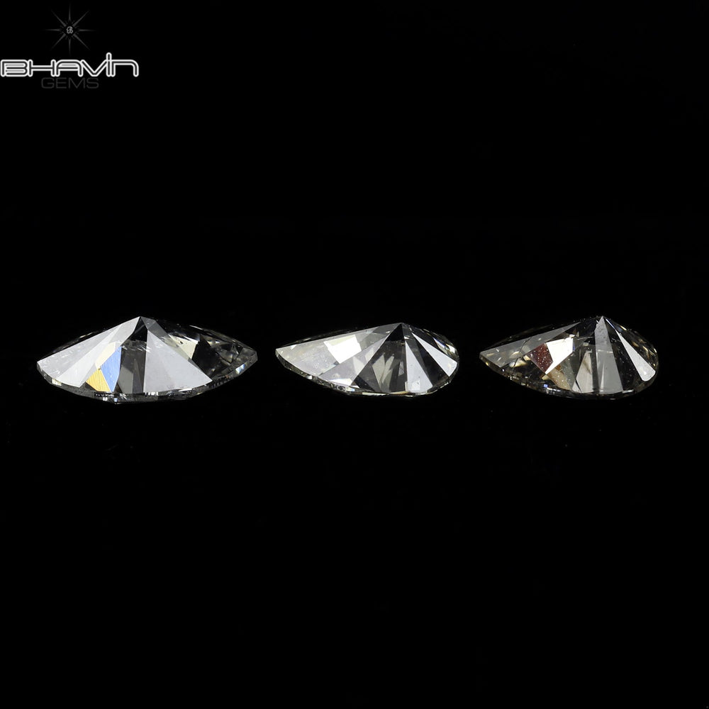 0.51 CT/3 Pcs CT Pear-Marquise Shape White Color SI Clarity (5.50 MM)