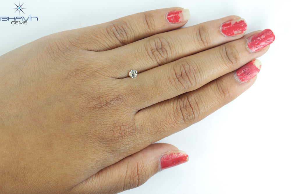0.31 CT, Round Shape Natural  Diamond White (M) Color, I1 Clarity (4.18 MM)