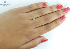 0.31 CT, Round Shape Natural  Diamond White (M) Color, I1 Clarity (4.18 MM)