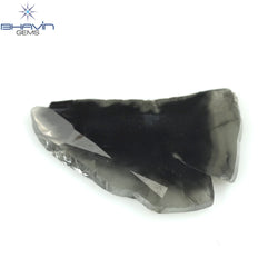 2.16 CT Slice Shape Natural Diamond Salt And Pepper Color I3 Clarity (17.12 MM)