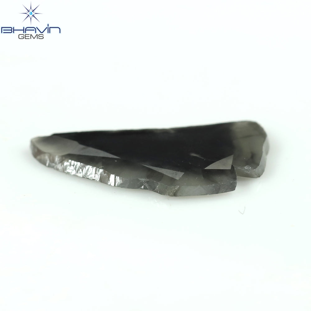 2.16 CT Slice Shape Natural Diamond Salt And Pepper Color I3 Clarity (17.12 MM)