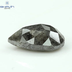 1.48 CT Pear Shape Natural Loose Diamond Salt and Pepper Color Clarity I3,( 8.30 MM)