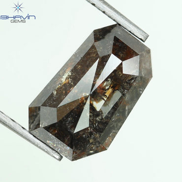 2.28 CT, Shield Shape Salt and Pepper Color Diamond Natural Loose Diamond,Color I3,( 8.10 MM)