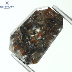 2.28 CT, Shield Shape Salt and Pepper Color Diamond Natural Loose Diamond,Color I3,( 8.10 MM)