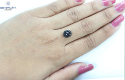 3.19 CT, Oval Shape Natural Loose Diamond Tited Black Color, Clarity I3 (9.32 MM)