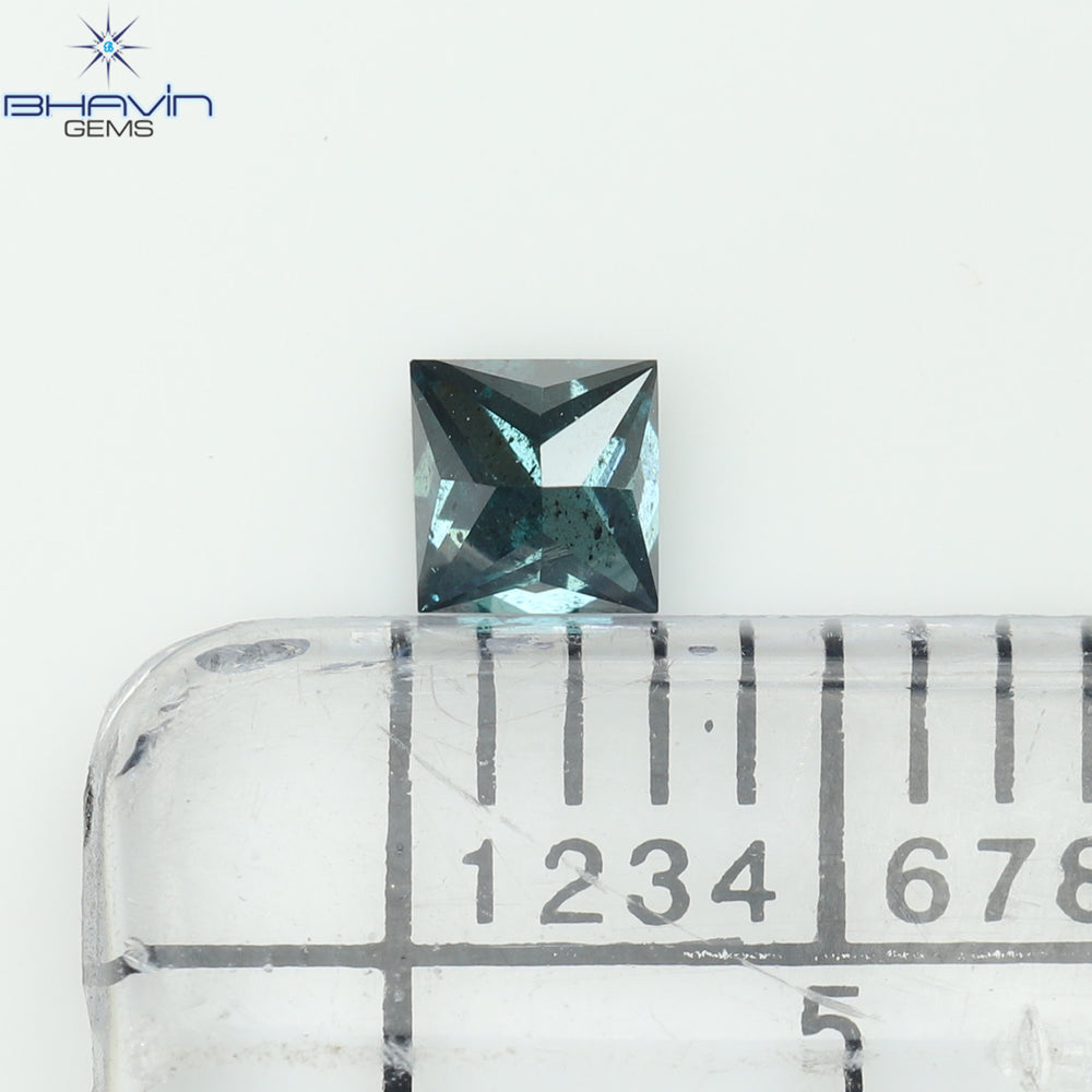 0.19 CT, Princess Diamond, Blue Color Clarity SI2