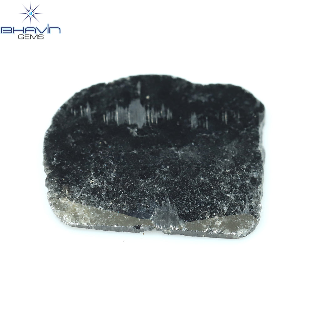 3.18 CT Slice Shape Natural Diamond Black Color I3 Clarity (15.95 MM)