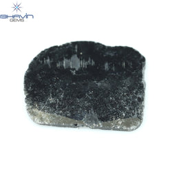3.18 CT Slice Shape Natural Diamond Black Color I3 Clarity (15.95 MM)