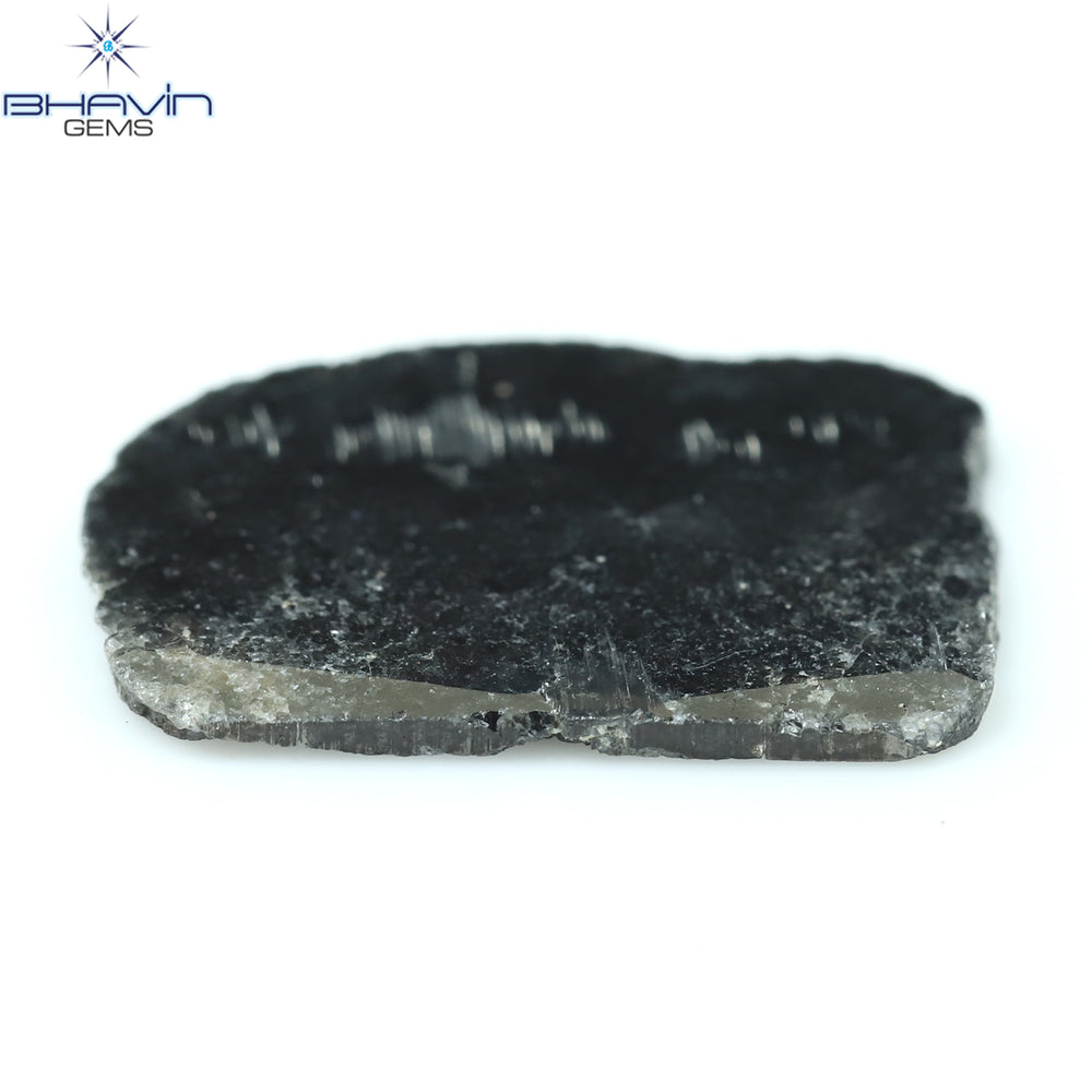 3.18 CT Slice Shape Natural Diamond Black Color I3 Clarity (15.95 MM)