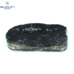 3.18 CT Slice Shape Natural Diamond Black Color I3 Clarity (15.95 MM)