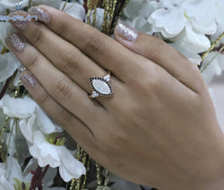 Marquise Diamond White Diamond Natural Diamond Ring Engagement Ring