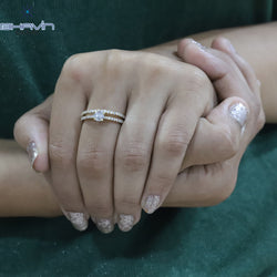 Gold Ring, Round Diamond, Salt and Pepper Diamond, Natural Diamond Ring, Engagement Ring, Wedding Ring, Diamond Ring