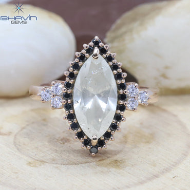 Marquise Diamond White Diamond Natural Diamond Ring Engagement Ring