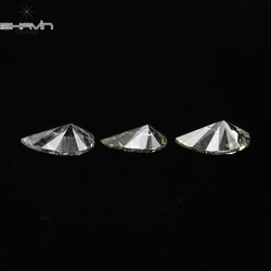 0.30 CT/3 PCS Pear Shape Natural Diamond White Color VS-SI Clarity (4.15 MM)