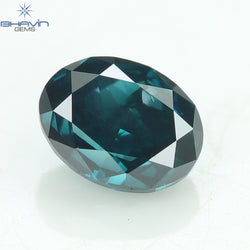 0.22 CT, Oval Diamond, Natural loose diamond, Oval Cut, Green Color, Blue Color, Gifts, Rings, Diamond, Jewelry, Diamond Ring, TFS-166