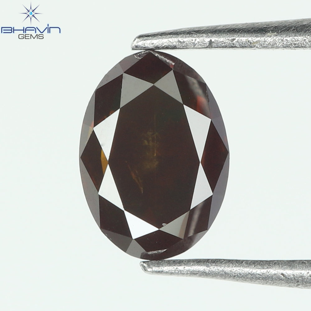 0.27 CT, Oval Diamond, Natural loose diamond, Oval Cut, Cognac Color, Gifts, Rings, Diamond, Jewelry, Diamond Ring, TFS-161