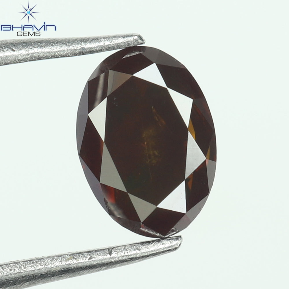 0.27 CT, Oval Diamond, Natural loose diamond, Oval Cut, Cognac Color, Gifts, Rings, Diamond, Jewelry, Diamond Ring, TFS-161