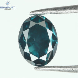 0.22 CT, Oval Diamond, Natural loose diamond, Oval Cut, Green Color, Blue Color, Gifts, Rings, Diamond, Jewelry, Diamond Ring, TFS-166
