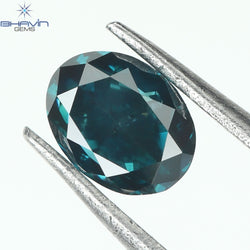 0.22 CT, Oval Diamond, Natural loose diamond, Oval Cut, Green Color, Blue Color, Gifts, Rings, Diamond, Jewelry, Diamond Ring, TFS-166