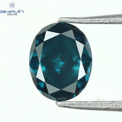 0.30 CT, Oval Diamond, Natural loose diamond, Oval Cut, Green Color, Blue Color, Gifts, Rings, Diamond, Jewelry, Diamond Ring, TFS-170