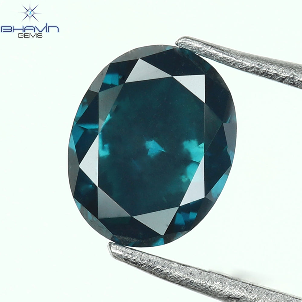0.30 CT, Oval Diamond, Natural loose diamond, Oval Cut, Green Color, Blue Color, Gifts, Rings, Diamond, Jewelry, Diamond Ring, TFS-170