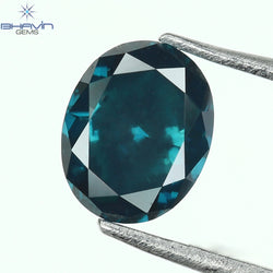 0.30 CT, Oval Diamond, Natural loose diamond, Oval Cut, Green Color, Blue Color, Gifts, Rings, Diamond, Jewelry, Diamond Ring, TFS-170