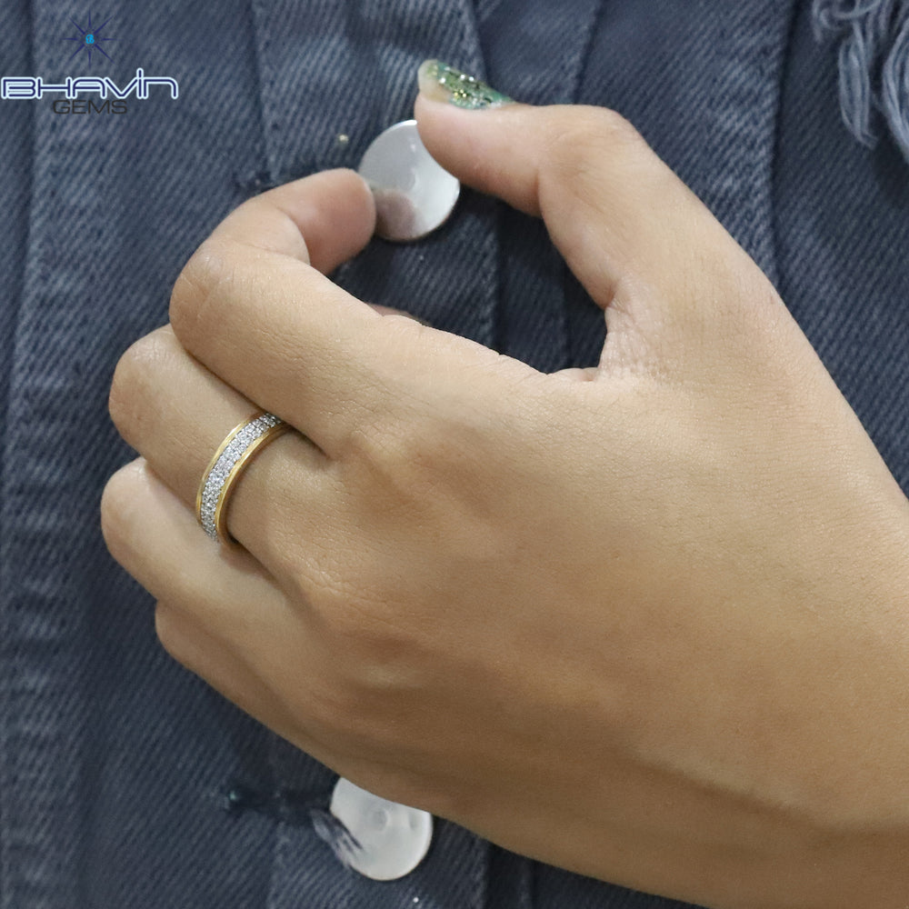 Natural Round Shape Diamond White Diamond Engagement Ring & Wedding Ring