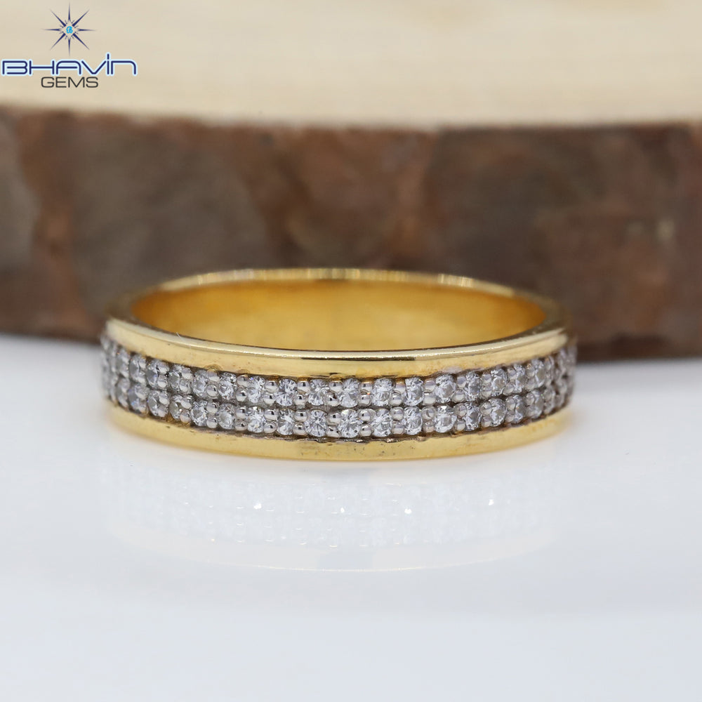 Natural Round Shape Diamond White Diamond Engagement Ring & Wedding Ring