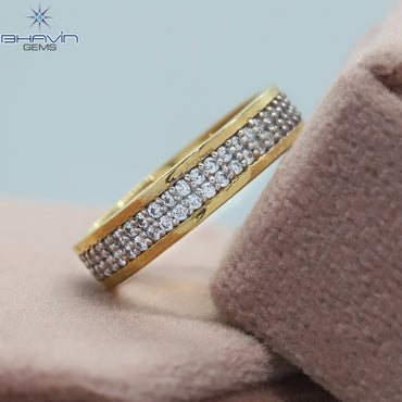 Natural Round Shape Diamond White Diamond Engagement Ring & Wedding Ring
