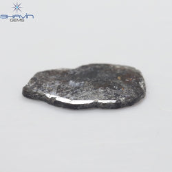 2.79 CT Slice Shape Natural Diamond Salt And Pepper Color I3 Clarity (14.35 MM)