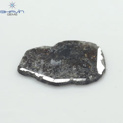 2.79 CT Slice Shape Natural Diamond Salt And Pepper Color I3 Clarity (14.35 MM)