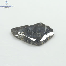 2.28 CT Slice Shape Natural Diamond Salt And Pepper Color I3 Clarity (13.30 MM)