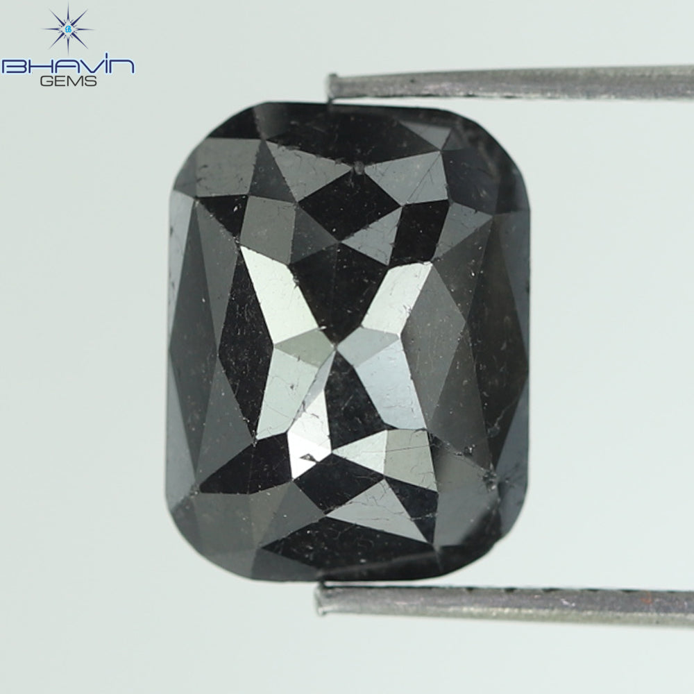 4.29 CT, Radiant Black Natural loose Diamond (10.81 MM)