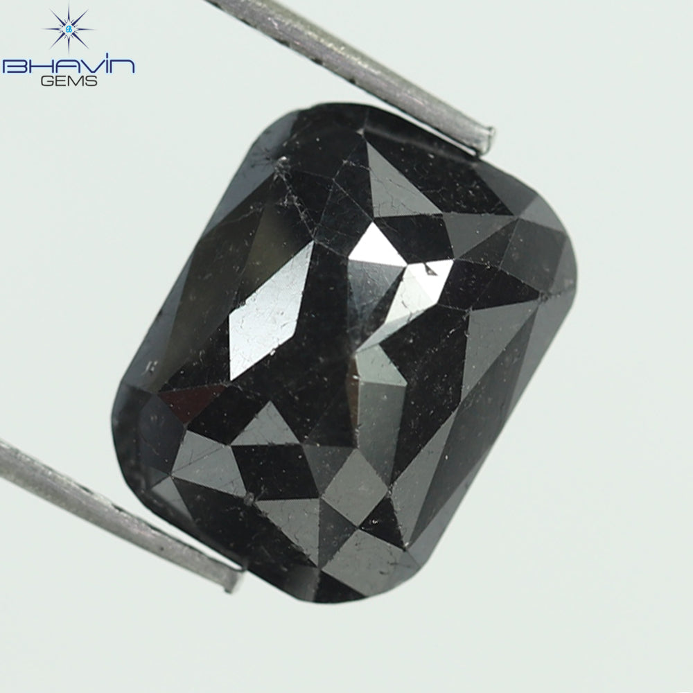 4.29 CT, Radiant Black Natural loose Diamond (10.81 MM)