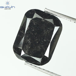 4.29 CT, Radiant Black Natural loose Diamond (10.81 MM)