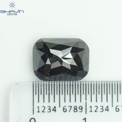 4.29 CT, Radiant Black Natural loose Diamond (10.81 MM)