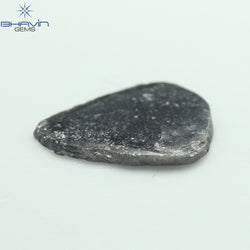 1.79 Slice Shape Natural Diamond Black Color I3 Clarity (13.00 MM)