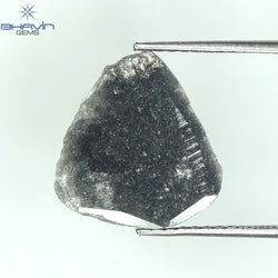 1.79 Slice Shape Natural Diamond Black Color I3 Clarity (13.00 MM)
